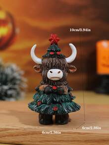1pc Cute Adorable Devil Christmas Ornament, Home Decor Gift For Christmas Holiday Atmosphere, Resin Figurine Halloween Decor Room Decor Halloween