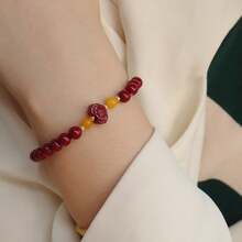 Crystal Crafts - Pulsera de bolsa de la suerte con cinabrio 95 de alto contenido - Ver 5