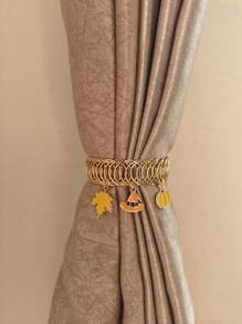 1/2 szt./zestaw metalowych klipsów do zasłon w kształcie gwiazdy i księżyca w stylu vintage, proste klamry do zasłon, odpowiednie do salonu, sypialni, gabinetu, dekoracji domu, prezentów urodzinowych, akcesoriów do zasłon, prezentów na Halloween, dekoracji na Halloween, dekoracji na jesień, dekoracji pokoju, dekoracji ściennych, naklejek ściennych