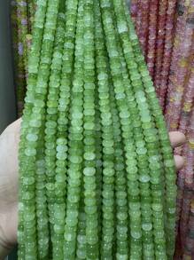 50/100pcs 5mm X 8mm Imitation Jade, Agate, Abacus Beads, Loose Beads, Wheel Beads, Spacer Beads For DIY Jewelry Making, Bracelets, Keychains, Necklaces, Crafts Decoration, Colorful Beads Material To Inspire Your Creative Designs