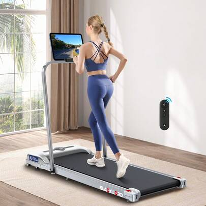 BLACK LORD Smart Walking Pad, 2 In 1 Under Desk Treadmill For Home Office, Portable Walking Jogging Machine With App And Remote Control, Fitness Data Recording