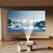 LIPETY 1080P Full HD Wireless Mirroring Projector, Portable Professional Projector, Automatic Keystone Correction + USB/SD/AV/HD Full Interface, Suitable For Home Theater And Outdoor Camping Movies, With Remote Control, Compatible With Smartphones/Tablets/Laptops, Built-In Speakers - White - View 8