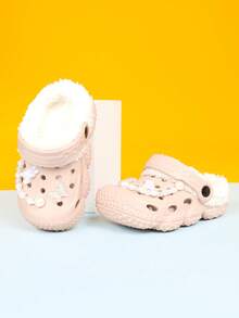 Kids' Warm Sandals, DIY Fashion Accessories, Outdoor Item, Comfortable & Durable Clogs, Suitable For Autumn/Winter Wear
