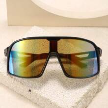 1 件女士个性化眼镜户外全框时尚男女通用运动骑行旅行秋季配件护目镜