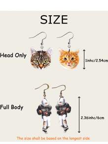 Personalized Pet Portrait Earrings,Custom Dog Cat Photo Jewelry,Birthday Gift Acrylic,Handmade Memorial Keepsake For Pet Lovers,Personalized Double Sided Cutout Photo Acrylic Dangle Earrings, Birthday Gift For Women Girls