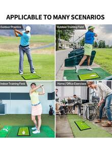 1 PC Golf Swing Practice Pad With Beads, Trajectory Pad, Impact Pad, Golf Impact Pad - Green - View 4