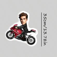 Cojines personalizados con foto, Conducción de motocicleta, Personalización de fotos, Decoración de sofá y cama para todas las estaciones, Novedad, Cojines, Decoraciones, Unisex, Divertido, Adecuado para el Día del Padre, Día de la Madre, Halloween, Navidad, Nochebuena, San Valentín, Cumpleaños, Aniversarios personalizados, Acción de Gracias, Pascua, Día de los Inocentes, Carnaval