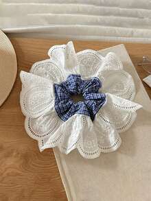 2022 新款时尚条纹发圈，适合凌乱发髻的发带，马尾辫固定器，发圈，头饰 - 彩色 - 查看 19