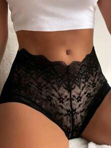 Calesson Sexy Lace Shorts With 100% Cotton Lining - Calesson - 彩色 - 查看 3