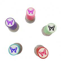 自然可爱奖励印章昆虫文具，创意蝴蝶图案剪贴簿印章，书籍装饰橡皮图章，日记配件