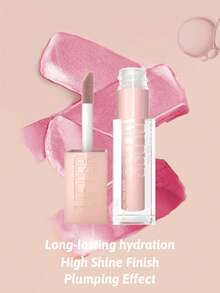 Maybelline 美寶琳豐唇唇彩 + 玻尿酸唇彩，005 花瓣色，高光澤豐唇效果，增強唇部豐盈感，持久光澤，長效保濕，提升唇形，強效光澤，長效保濕 - 005 PETAL - 查看 5