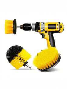 3 件套钻头刷附件套装 - 电动洗涤器刷清洁套件 - 适用于浴室表面、灌浆、地板、浴缸、淋浴、瓷砖、厨房和汽车的多功能钻头刷