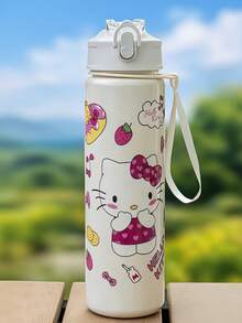 Sanrio 1 كوب سعة كبيرة 26 أونصة مقاوم للتسرب مع غطاء قابل للقفل ومقبض - تصميم شخصية كيوت - مناسب للسفر والمدرسة والنادي وهدايا عيد الميلاد والكريسماس - ضروري للمعجبين ، خيار مثالي للعطلات