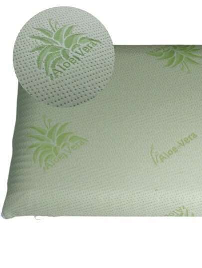 Made In Turkey Aloe Vera Kussen 50x70 Cm 100% Polyester Filling, Hypoallergenic Breathable Sleep view 5