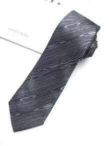 1 件纹理手工领带，适合复古、休闲、日常、街头、派对、男女礼物男士领带