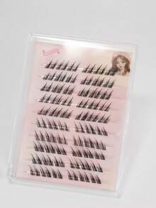 120Clusters C Curl Fox Eye Lashes Pre Glued Eyelashes End Eye Elongated Self Adhesive Eyelash 13mm Fox Style DIY Lashes Natural And Realistic False Eyelashes With Segmented Design Large Capacity Eyelash With Upward-Angled Suitable For Daily Use Gift For Women & Girllash Clusters,Eyelash Clusters,Individual Eyelashes,Lashes,Fake Lashes