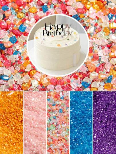 85g/3oz Decoraciones en forma de cristal granulado para decorar pasteles, de alta calidad, para decorar helados, para el Día de la Madre, bodas, fiestas de cumpleaños, decoración de pasteles