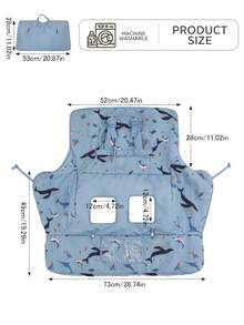 Shopping Cart Cover For Baby 2 In 1 High Chair Covers For Restaurant Comfortable Grocery Cart Seat Covers For Infant, Toddler Universal Suitable For Most Shopping Carts Machine Washable