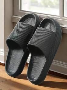 Neue minimalistische Paar-Hausschuhe, dicke Sohle EVA leicht rutschfeste Hausschuhe, bequeme Hausschuhe, geeignet für Zuhause, Badezimmer, rutschfest und abriebfest (empfehlen eine Nummer größer zu bestellen, da die Größe etwas klein ausfällt)