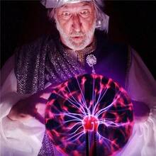 A Plasma Ball Light, 3 Inches, Touch And Sound Activated Lightning Ball, Magical, Interactive, Create Atmosphere, Fun And Scientific Light, Party Props, Handicraft Decoration, Birthday Thanksgiving Christmas Gift USB Plug - 3吋電池-USB - 查看 4