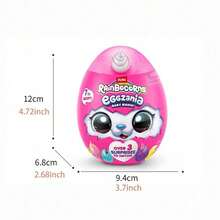 ZURU Rainbocorns Eggzania Baby Mania，可收藏的毛绒填充动物玩具，粘液，有趣、富有想象力和新奇的开箱动物毛绒玩具，惊喜蛋，适合具有想象游戏能力的女孩（1 包）