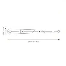 1pc 6CM Skull Tie, Street Punk Rock Goth Style For Halloween