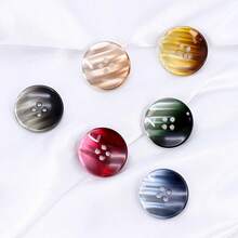 20 Pieces Of 48-Color Gradient Four-Hole Resin Buttons, With Button Sizes Ranging From 0.43 Inches To 0.98 Inches, Suitable For DIY Sewing, Clothing, Shirts, Jackets, Windbreaker Buttons, As Well As Handicrafts For Making Clothing Buttons - Multicolor - View 6