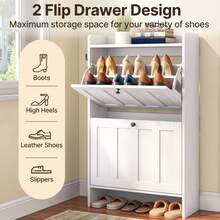 Shoe Storage Box - White - View 4