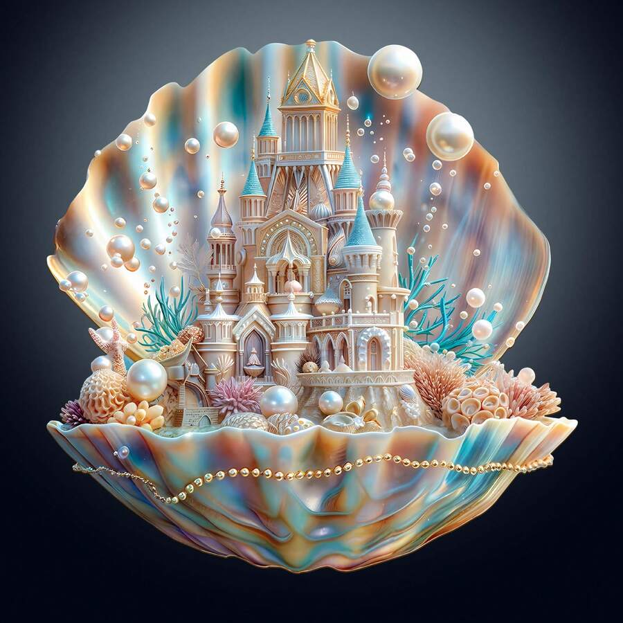 WOODBESTS Pearlspire Castle -Wooden Puzzles, Unique Shaped Puzzles, Distinctive Party Game Gifts, Irregular Animal-Shaped Wooden Puzzles, Decorative Art Prints, Desktop Magic Puzzles, Unique Children's Educational Puzzles, Holiday Gifts, Wooden Puzzles For Adults, New Year Gifts, Back-To-School Gifts, Birthday Gifts (2D Puzzles) - Nhiều màu - Xem 1