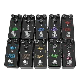 Electric Guitar Effects Pedal Mini Single Type Crunch Distortion Classic Chorus Delay Digital Delay