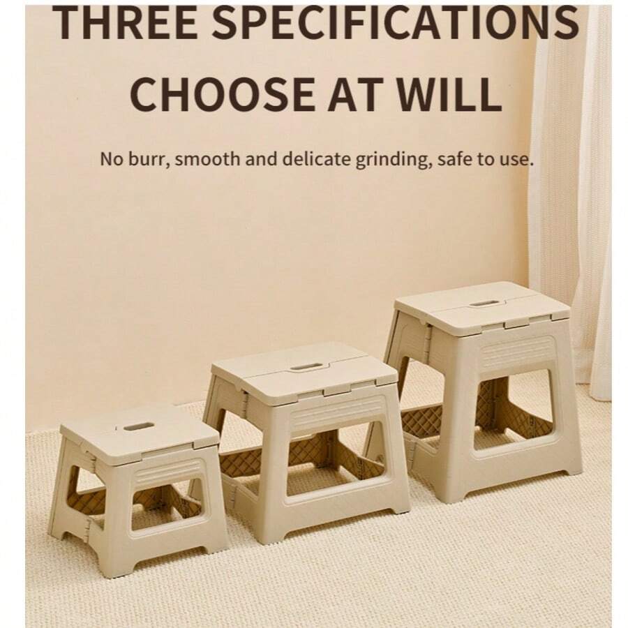 2pcs Portable Folding Stool. Step Stool For Outdoor. Compact, Space-Saving Folding Stool. 3-In-1 Foldable Shower Bench, Shower Foot Rest For Shaving Legs, Foot Massage, Waterproof Non-Slip Plastic Shower Stool, Suitable For Small Shower Space, Portable For Outdoor Use