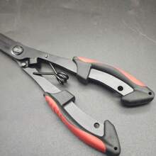 1 件钓鱼钳，不锈钢加长多功能钓鱼钳，用于剪线、去除铅皮、去除钩子、诱饵钓鱼钳