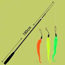 1.8米伸缩逗猫棒，4节360°灵活可更换，激发猫咪的快乐（颜色随机）