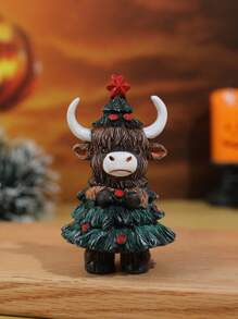 1pc Cute Adorable Devil Christmas Ornament, Home Decor Gift For Christmas Holiday Atmosphere, Resin Figurine Halloween Decor Room Decor Halloween