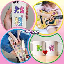 CARE BEARS 爱心熊50张装贴纸套装，可爱卡通熊图案贴纸套装，爱心熊，阳光熊，熊，朋友熊，礼物，返校季