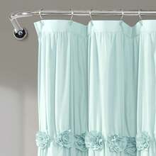 Lush Decor Darla Shower Curtain Blush 72X72 Halloween-Fall Decor-Room Decor - 藍色 - 查看 3