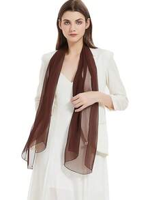 2025PANTONIGHT Long Chiffon Sheer Scarf For Womens - Brown 060 - View 12