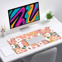 Mouse Pads - White and Pink Flowers. - View 8