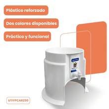 Dispensador Portagarrafón Base Para Galón Agua Con Llave - Blanco - Ver 5
