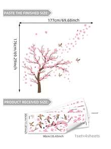 Flower Print Wall Sticker, PVC Waterproof Self Adhesive Wall Art Decal For Home Decor,Stickers,Wall Decal, Vinyl Decal For Home Decorations,Spring Decoration Items Refresh Your Home,Rama Decoration Stickers Gifts Birthday Graduation - Multicolor - View 17