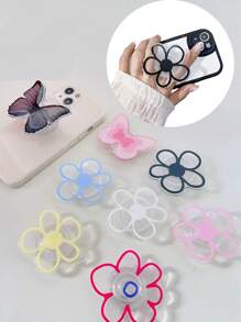 HyunA Flower Sliding Phone Stand, Creative Slouchy Desktop Stand, Universal Female Version Compatible With IPhone, Android Phone, Gift For Birthday, Family, Friends Push-Pull Phone Grip, Phone Holder, Phone Accessories