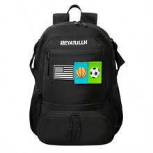 SEYATULLH Soccer & Basketball Sports Bag For Man With Ball Pump - Basketball Backpack With Separate Ball & Shoes Compartment, Soccer Basketball Football & Volleyball Bag With Large Capacity