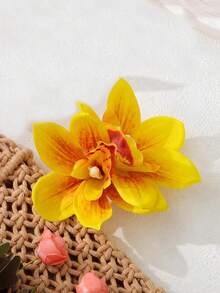 1 件马蹄莲花发夹，甜美海滩度假装饰发饰，女士爪夹，发夹，发夹，发夹，发夹，花朵发饰，女士度假装 - 彩色 - 查看 16