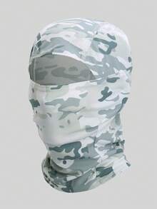 Musion 1pc Breathable Mesh Balaclava Face Mask, Unisex Full Face Ski Mask, Motorcycle Mask With Hat, Suitable For Cold Weather Running - Multicolor - View 12