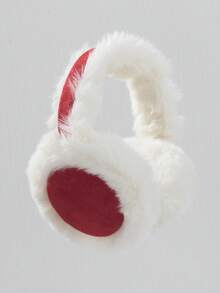 1 件女士百搭拼色可爱清新时尚耳罩秋季服装 - 彩色 - 查看 7