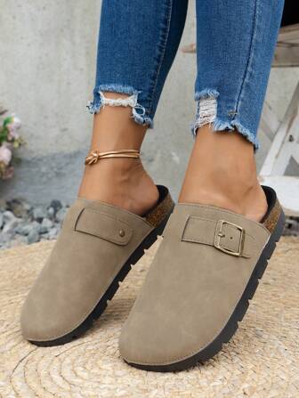 Chaussures plates décontractées de style rétro à bout rond, antidérapantes, résistantes à l'usure et confortables. Conviennent pour le port intérieur/extérieur, pour les étudiants et les employés de bureau, au printemps et en automne.