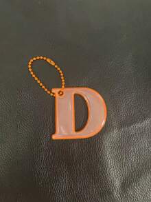 26pcs Reflective English Letter Pendant Series, Cycling Backpack Charm, Night Visible Keychain, Car Accessories, Women's, Wallet Charm - Multicolor - View 7