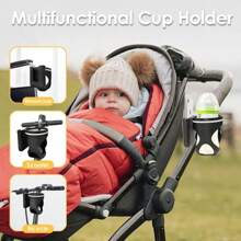 2 Pack Stroller Cup Holder, Cell Phone Storage Holder, Bicycle Cup Holder, Large Diameter