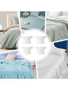 4件/套 2025新款床单固定器，加厚床单夹，床单绑带，适用于部分床垫尺寸，用于固定床单、被套和被褥，隐藏式防滑扣，床单固定器，床单系带，多用途，加厚床单角紧固件，外观优雅，家居用品（请根据您的需要选择合适的固定器） - 彩色 - 查看 8