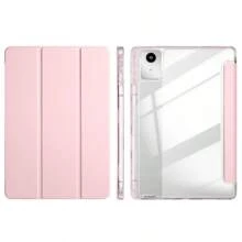 Funda plegable de 3 paneles para tableta, hecha de material acrílico de alta transparencia con ranura para bolígrafo, compatible con Xiaoxin Tab11 (2024) / Compatible con Red SE 11 pulgadas / Compatible con Red Pad Pro / iPad Air 5 / iPad generación 10 / iPad generación 11 Funda protectora / Funda protectora para tableta Xiaoxin Pad 11 2025 con soporte multifuncional - Triple transparencia - Ver 34